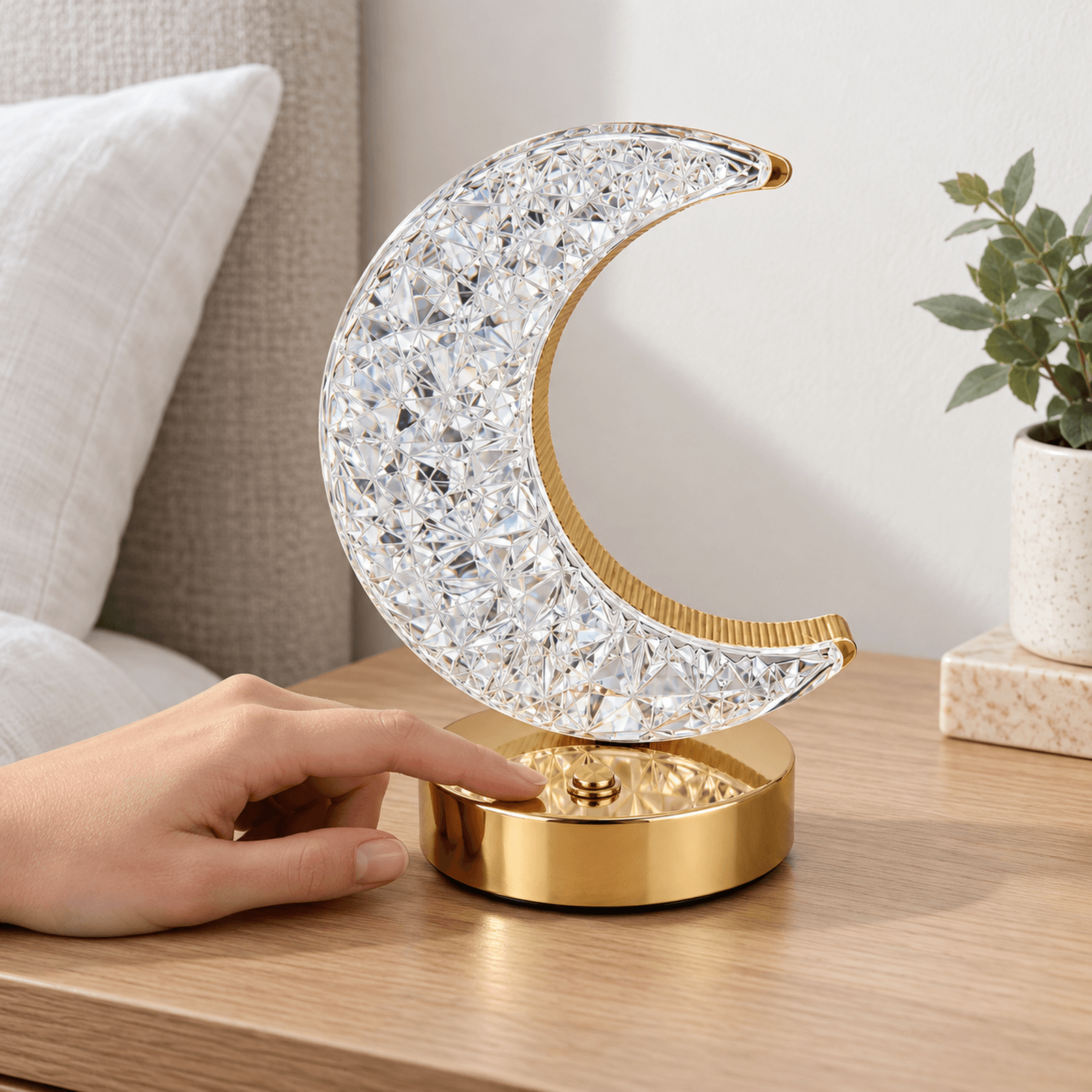 HANDOFF-2026-09-23|LAMPLUN|04|274767f972d9|Lámpara de Mesa Luna LED Touch Efecto Cristal con Base Dorada