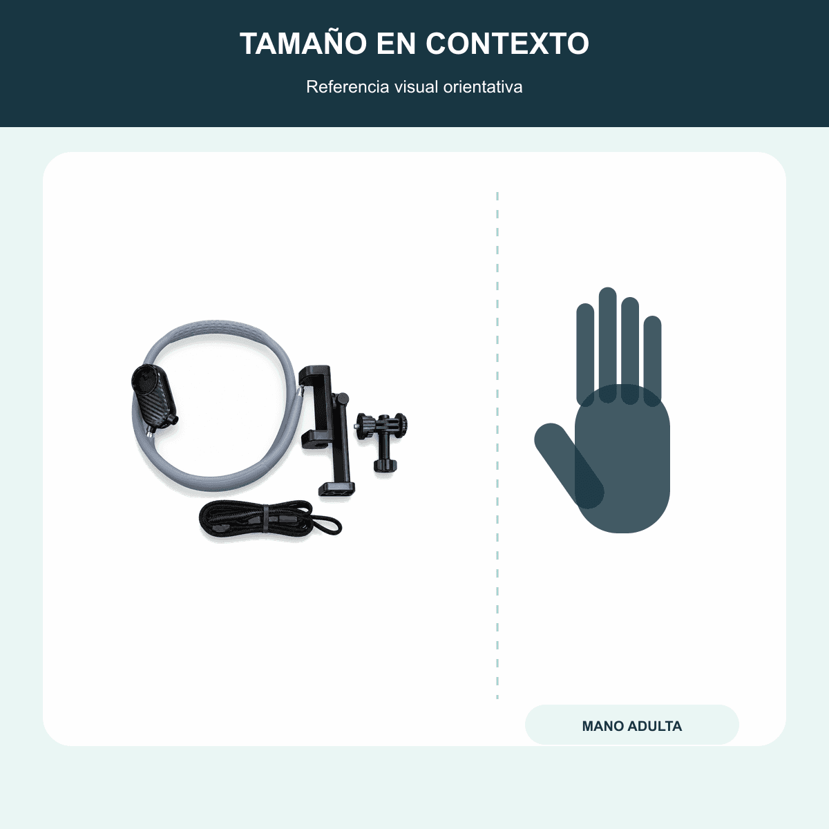 Soporte de Cuello Flexible para Celular o Cámara - Única - Referencia visual de escala |DSH260237|