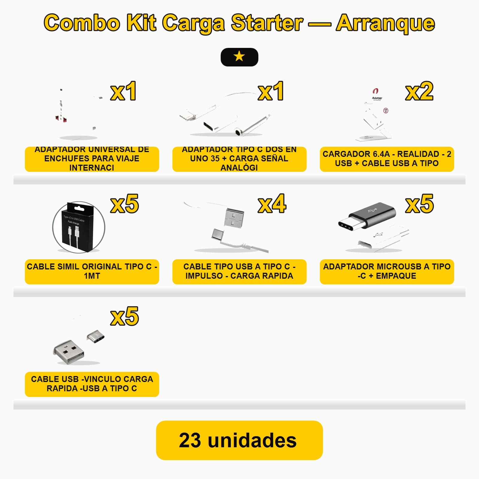 Kit Carga Starter — Arranque