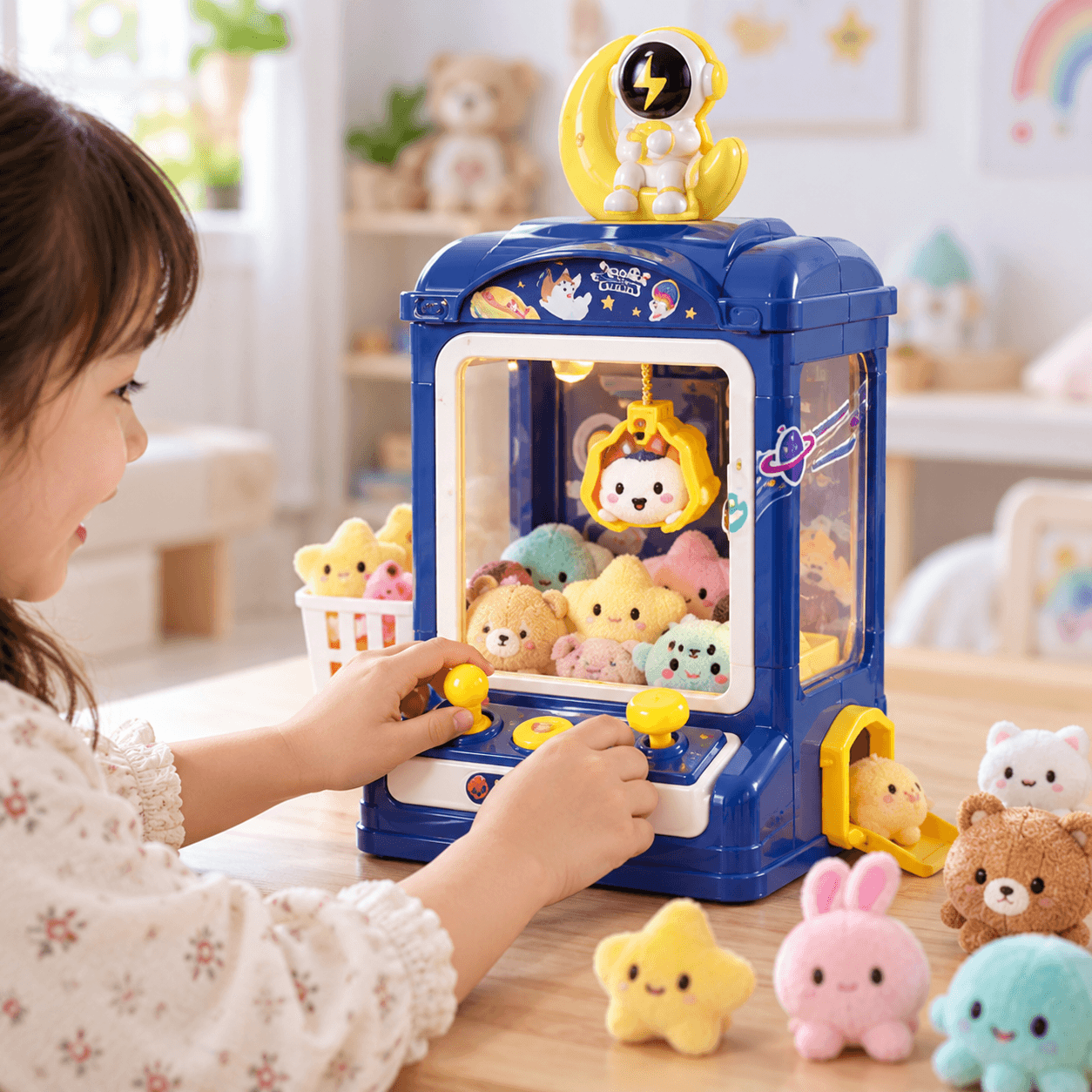 Mini Máquina Saca Peluches Recargable con 10 Peluches — miniatura 2