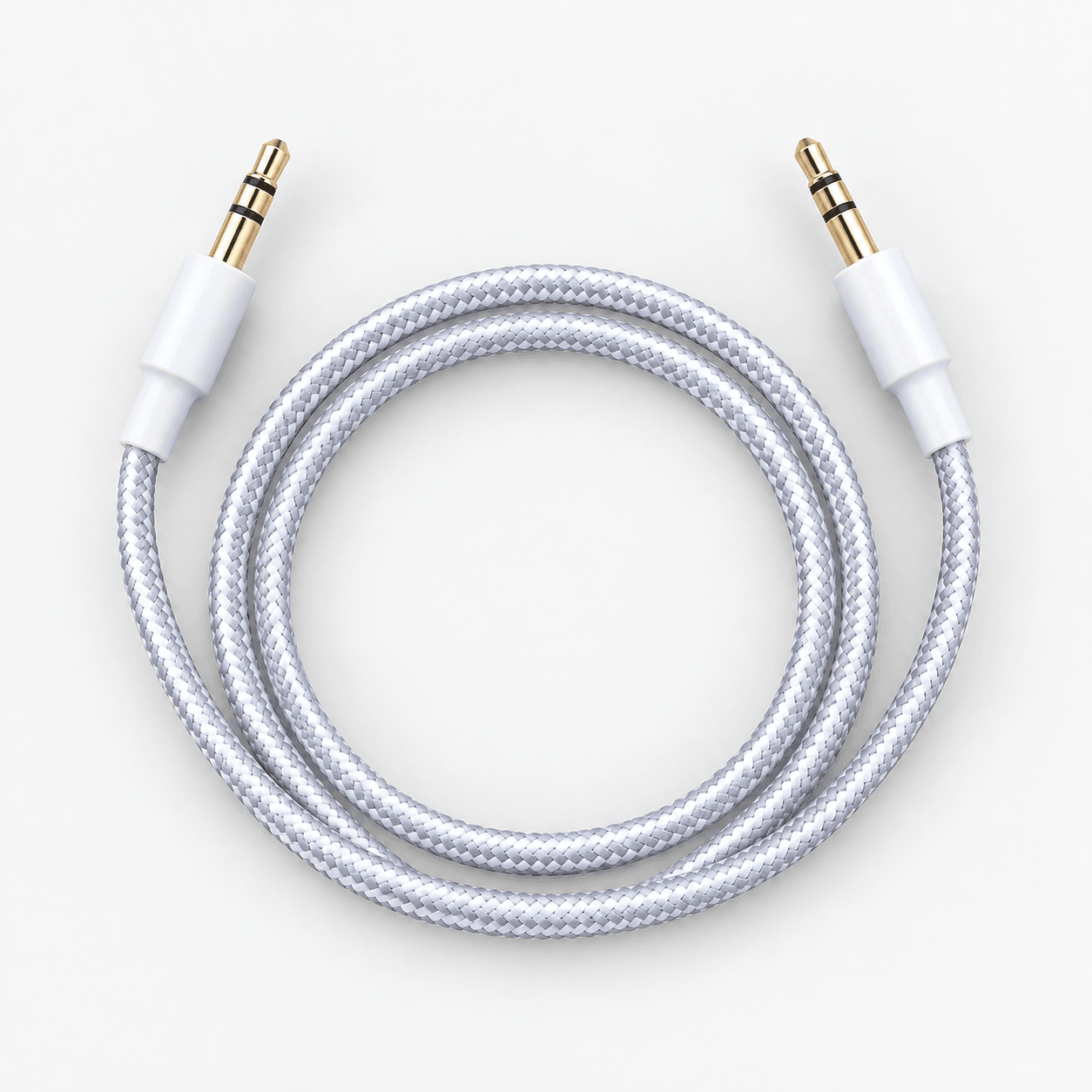 WEB-CABLES-DVR-2026-09-28|CABAUXTELA1M|05|fdb56cb585ca0455|Cable Auxiliar 3.5 mm Macho a Macho Mallado 1 m Blanco - imagen 5