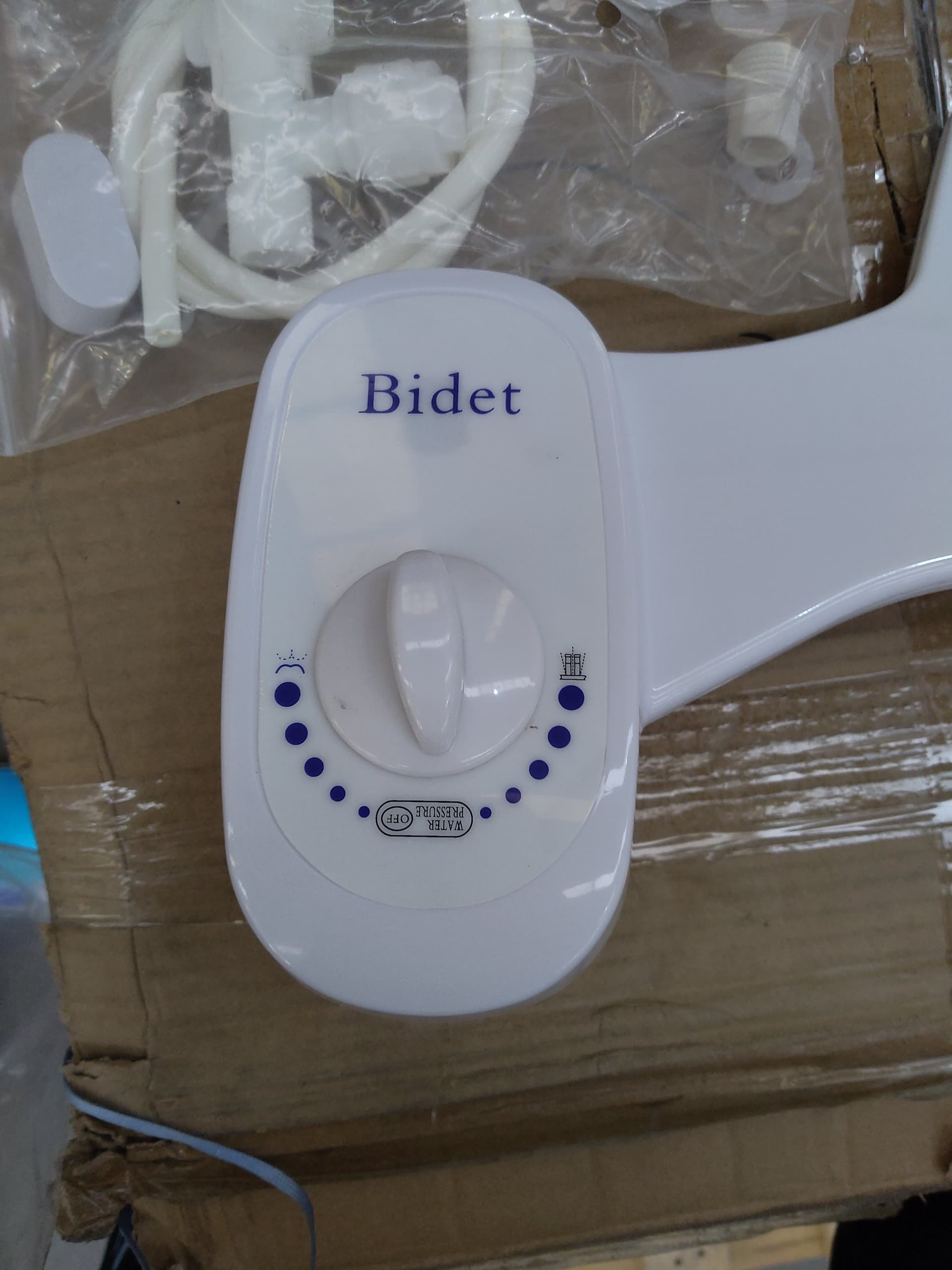 Bidet DSH817: módulo y control lateral del producto recibido |DSH817|