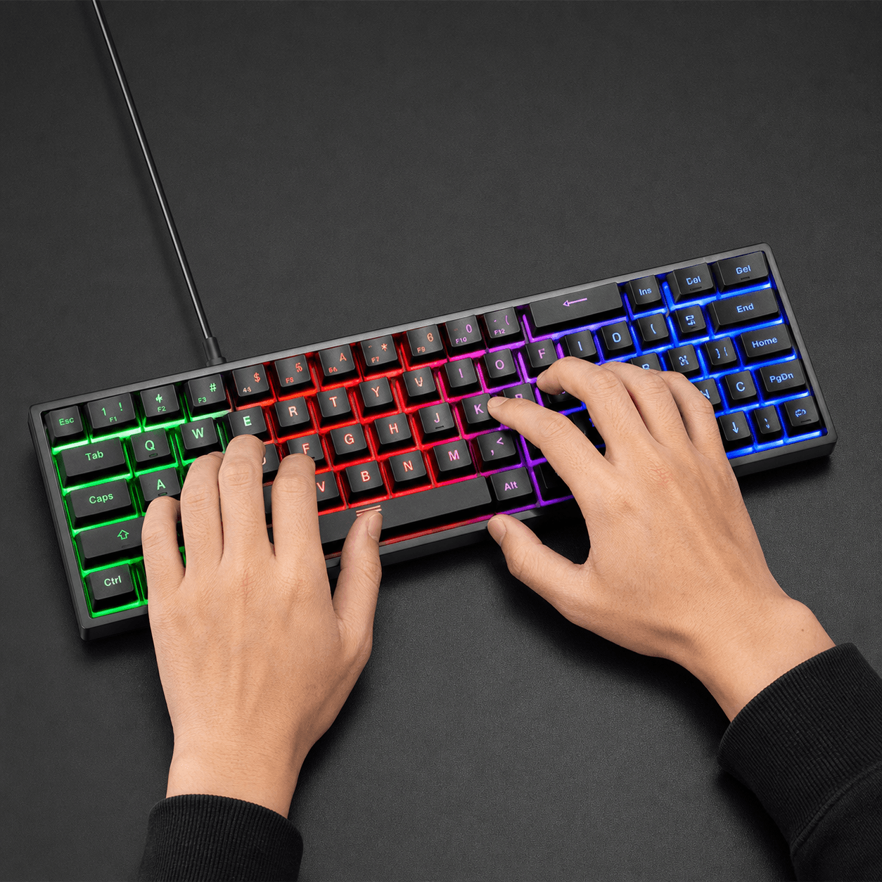 Teclado Retroiluminado Gamer con Suspensión — miniatura 4