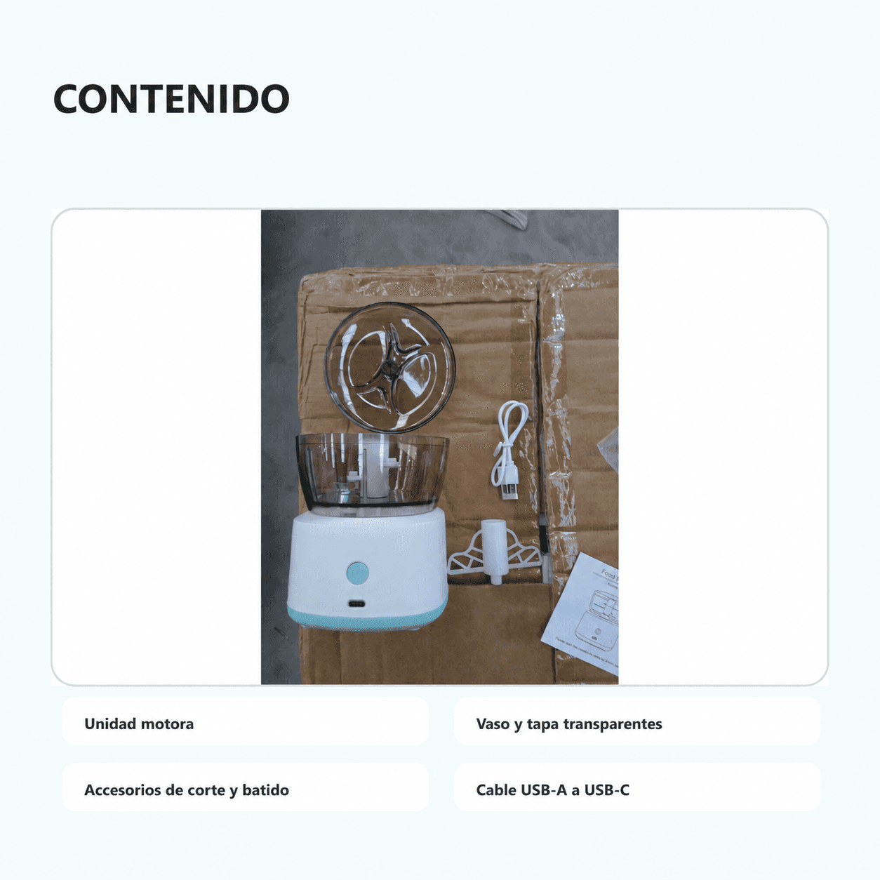 Procesador P589 con vaso, tapa, accesorios y cable |VAR-0062|