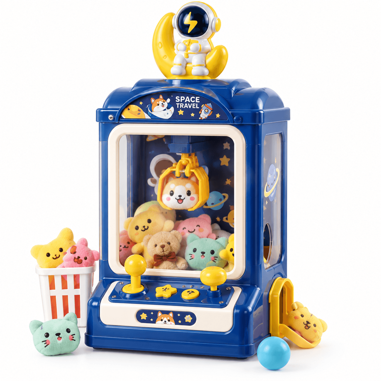 Mini Máquina Saca Peluches Recargable con 10 Peluches