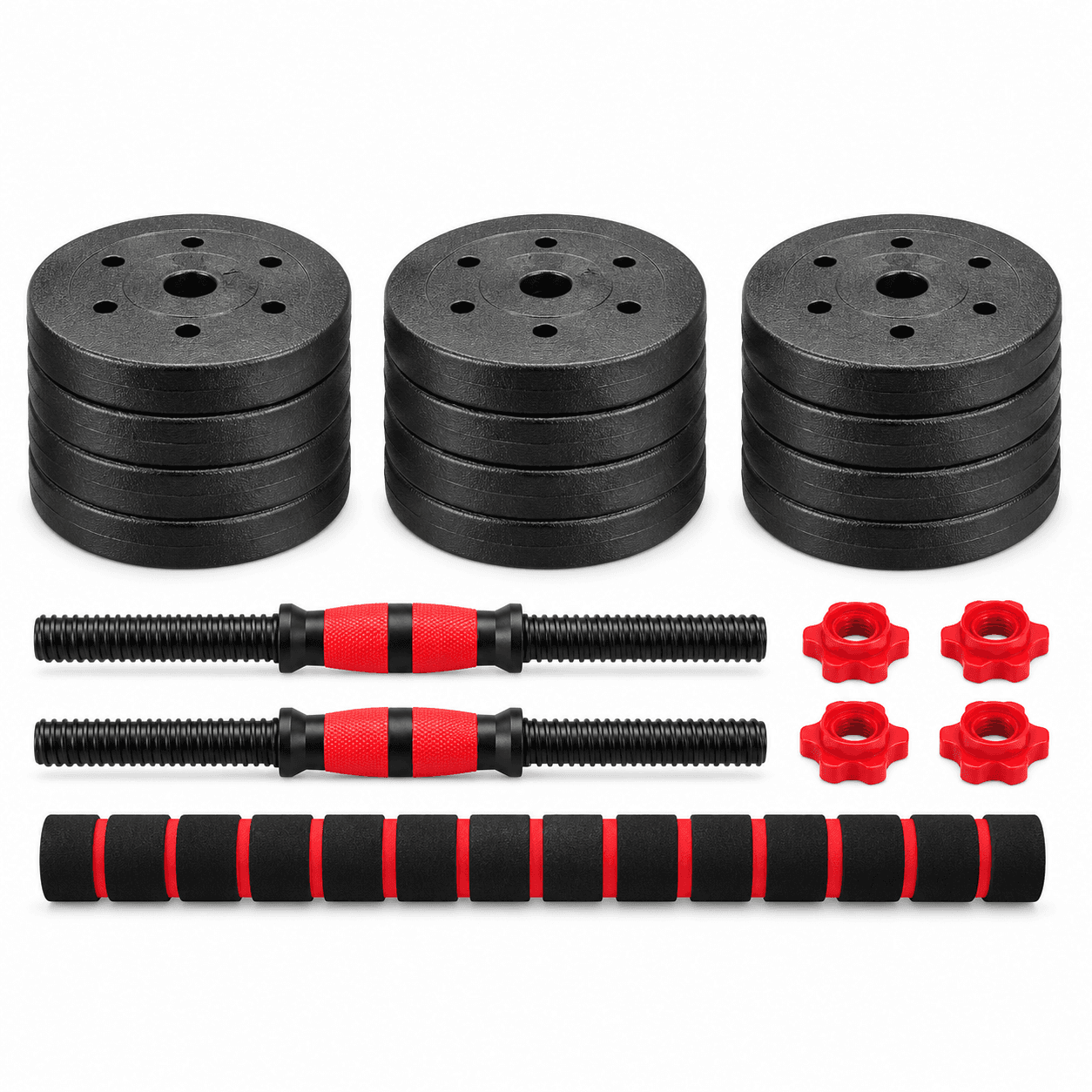 Set de Mancuernas con Discos de Cemento 20 kg Oryx