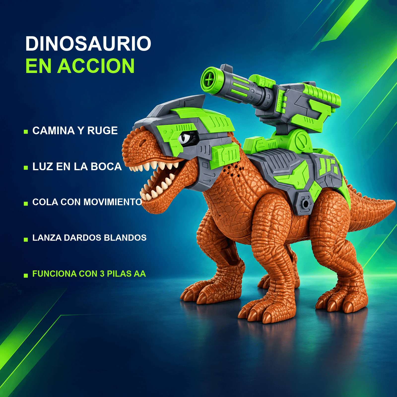 HANDOFF-2026-09-23|DINOLUZSONINAR|06|101d02a62384|T-Rex Mecánico LT JY-25-625 con Luz, Sonido y Dardos Naranja