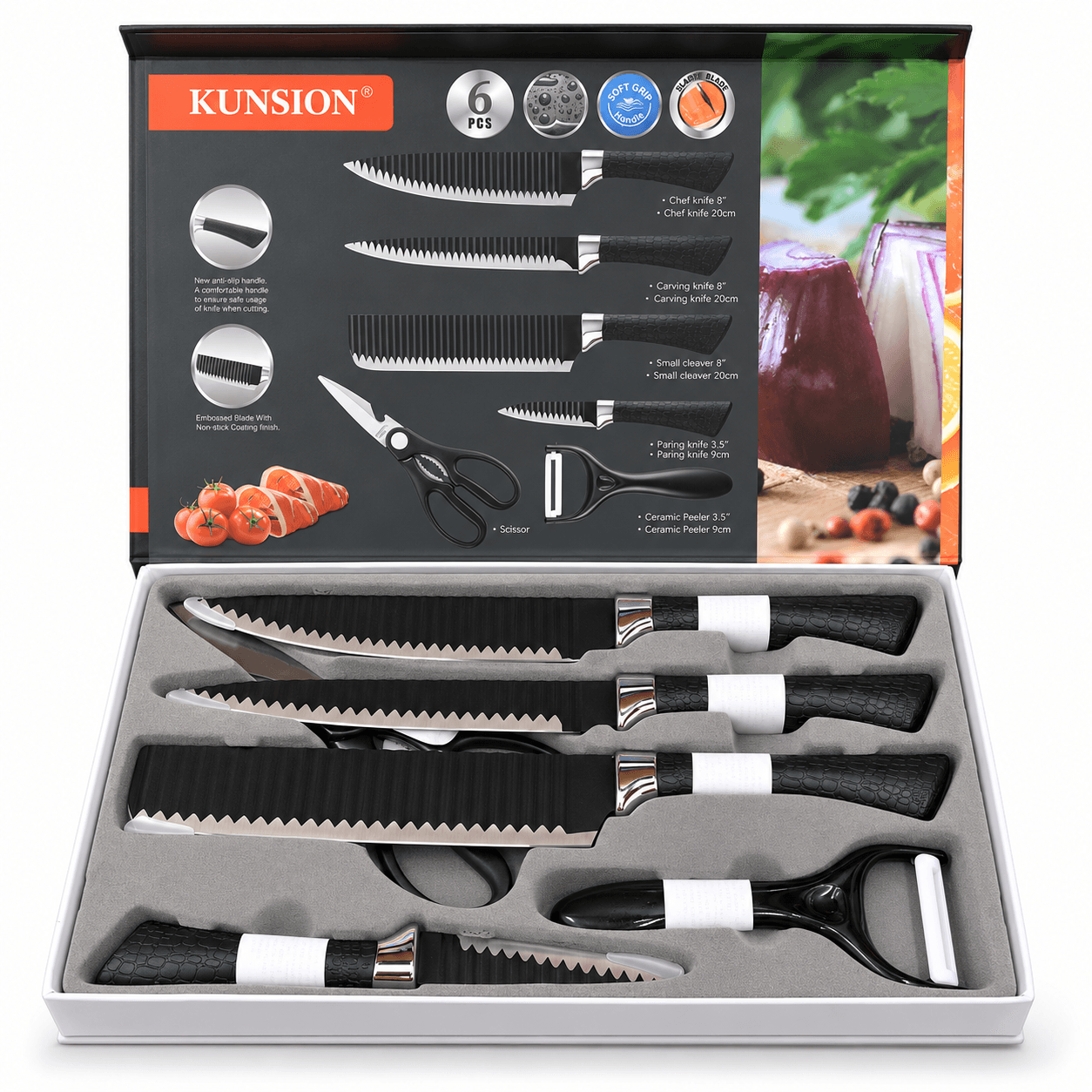 Set de utensilios de corte para cocina