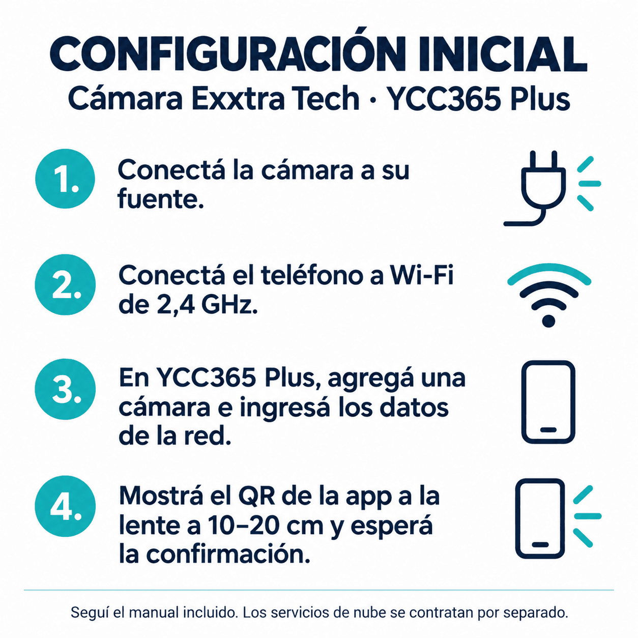 Configuración inicial con YCC365 Plus, Wi-Fi 2,4 GHz y QR de la app |CAMEXXSEG|