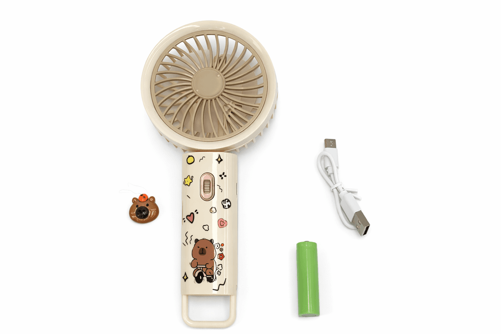 MINI VENTILADOR CON CARGA USB CAPIBARA