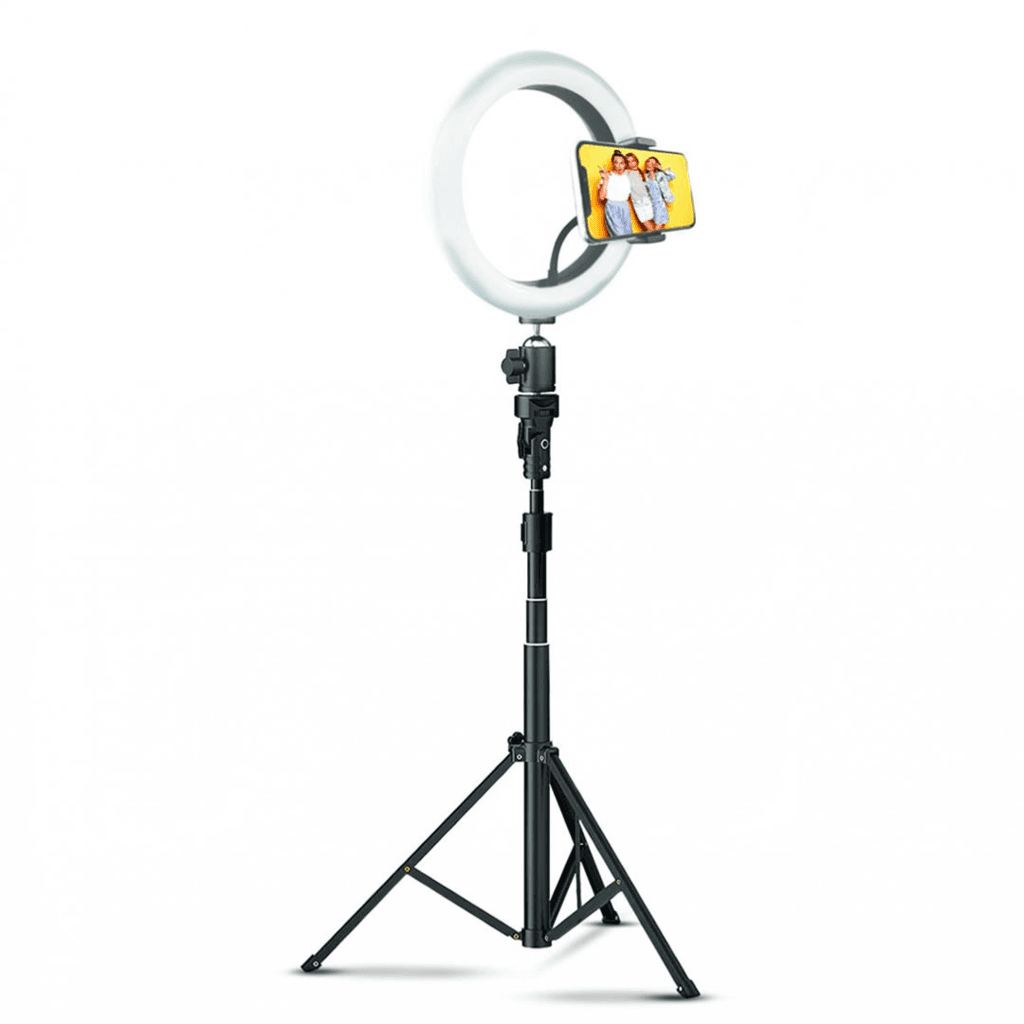 TRIPODE 2.1M CON ARO DE LUZ DE 10"