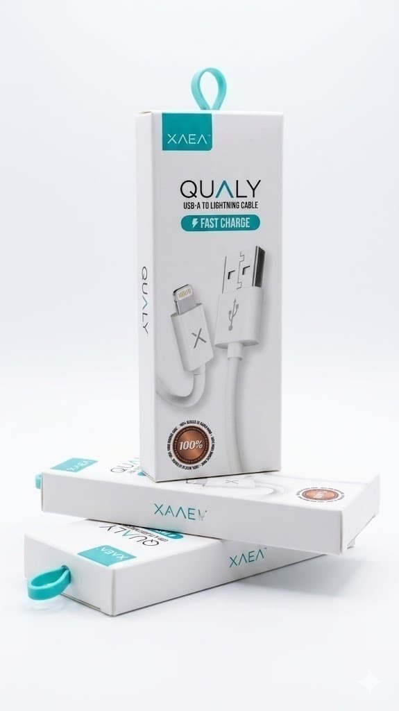 CABLE USB QUALY 4.4 AMP - XAEA - LIGHTNING - 1 MTS
