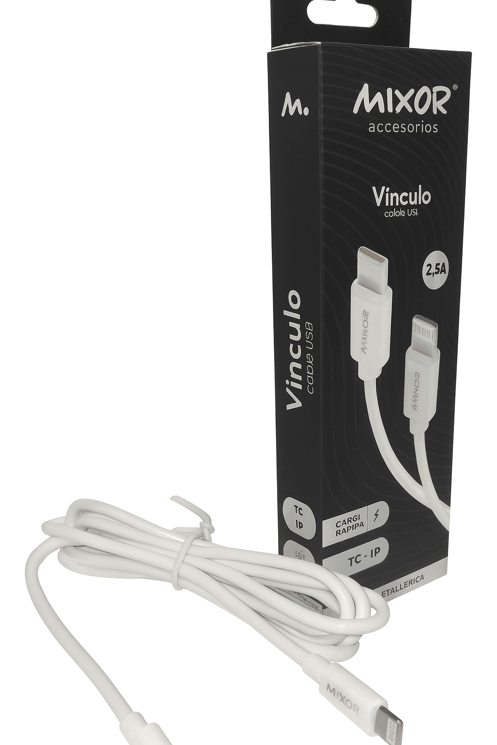 CABLE USB VINCULO CARGA RAPIDA - TIPO C A LIGHTNING