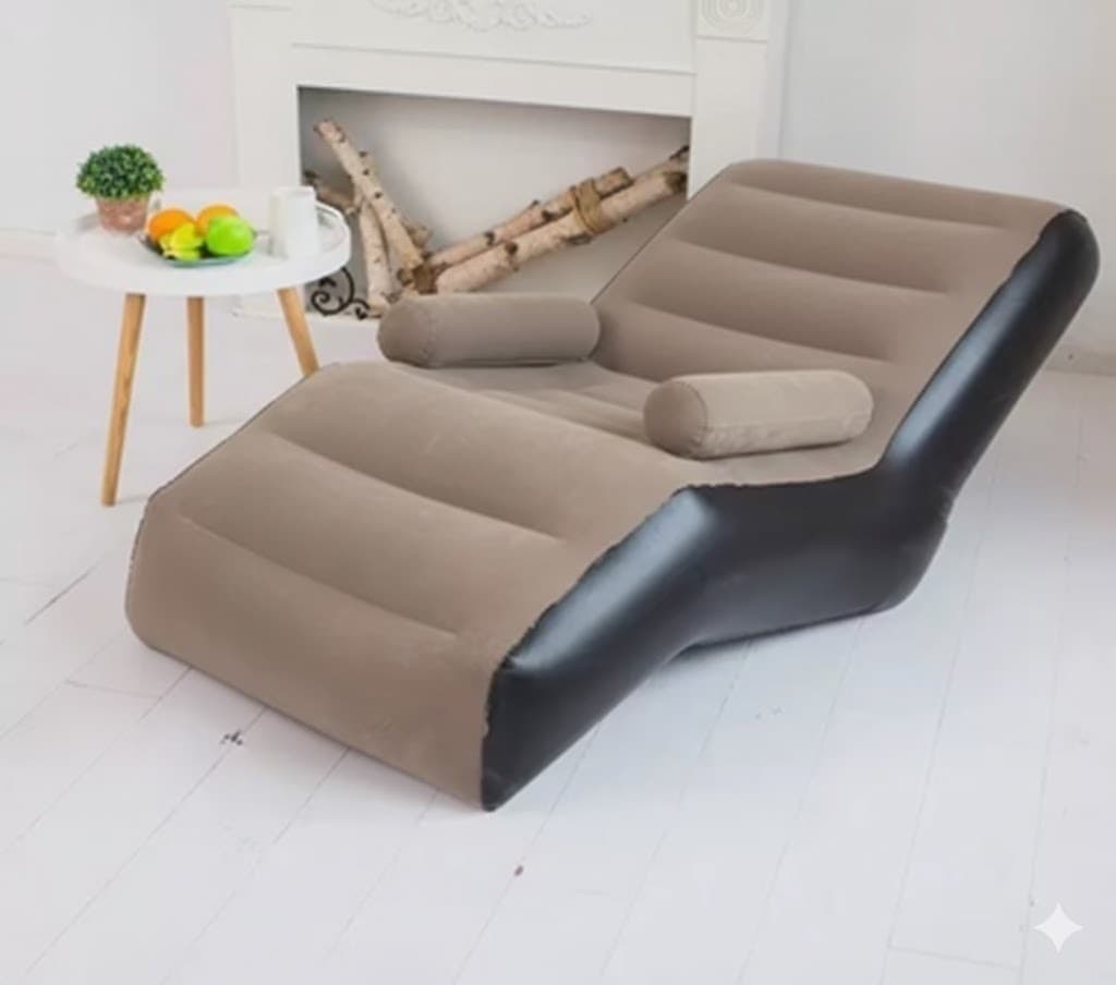 SOFA INFLABLE CON APOYABRAZOS