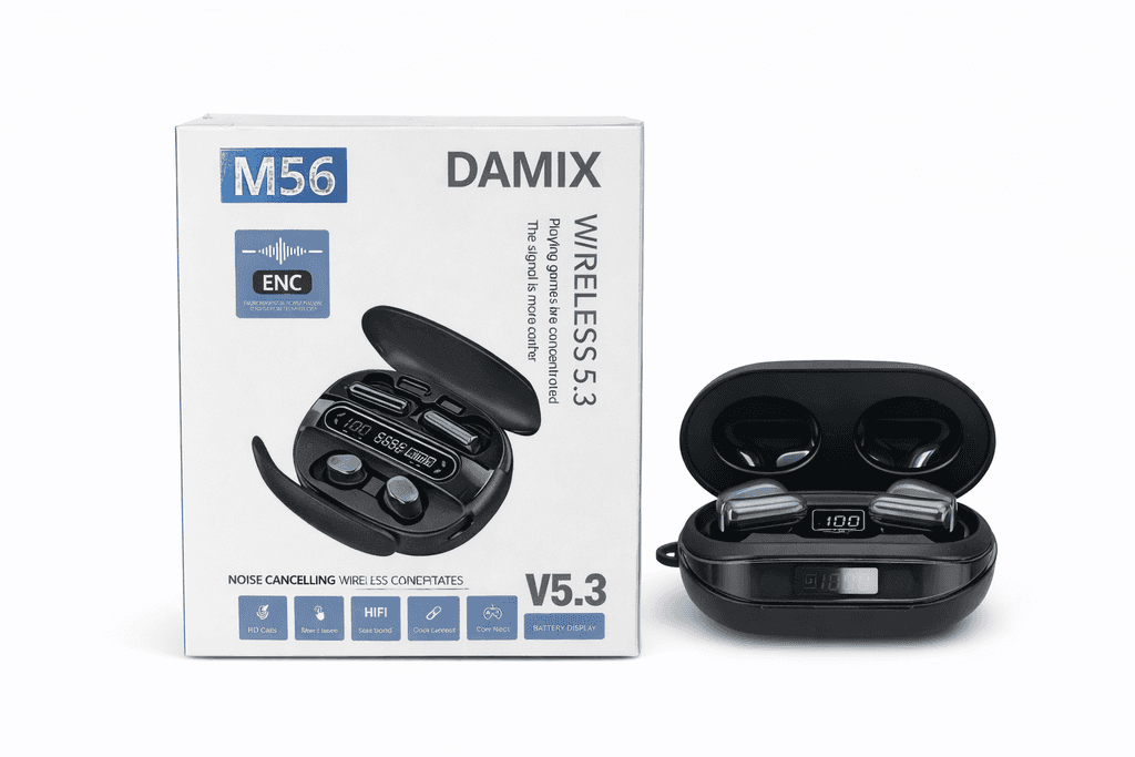 AURICULARES BLUETOOTH M56 (4 AURICULARES EN 1 OSEA KEEEEEE)