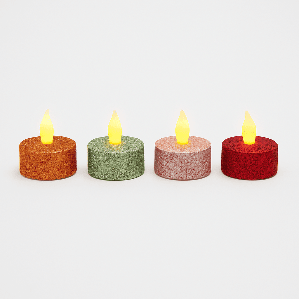 SET X4 DE VELAS LED