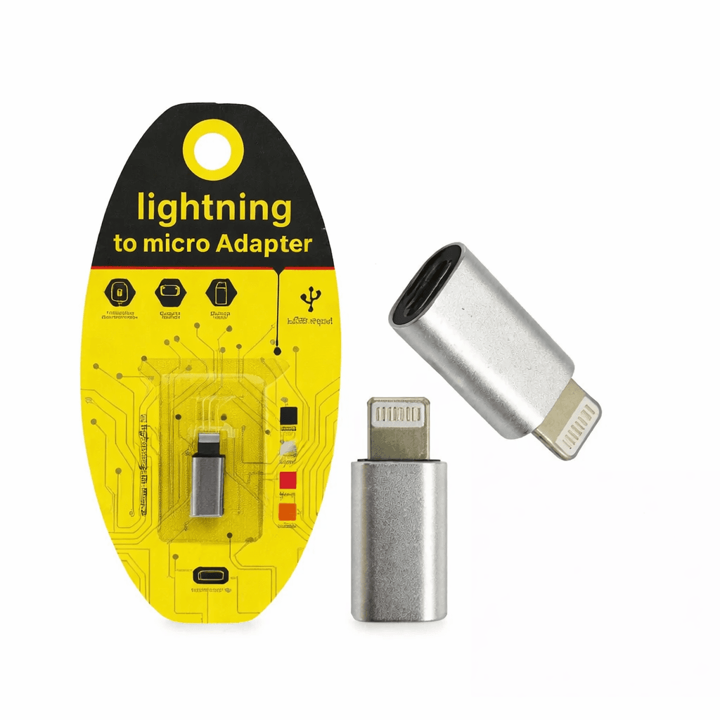 Adaptador Micro a Lightning Corto + Empaque