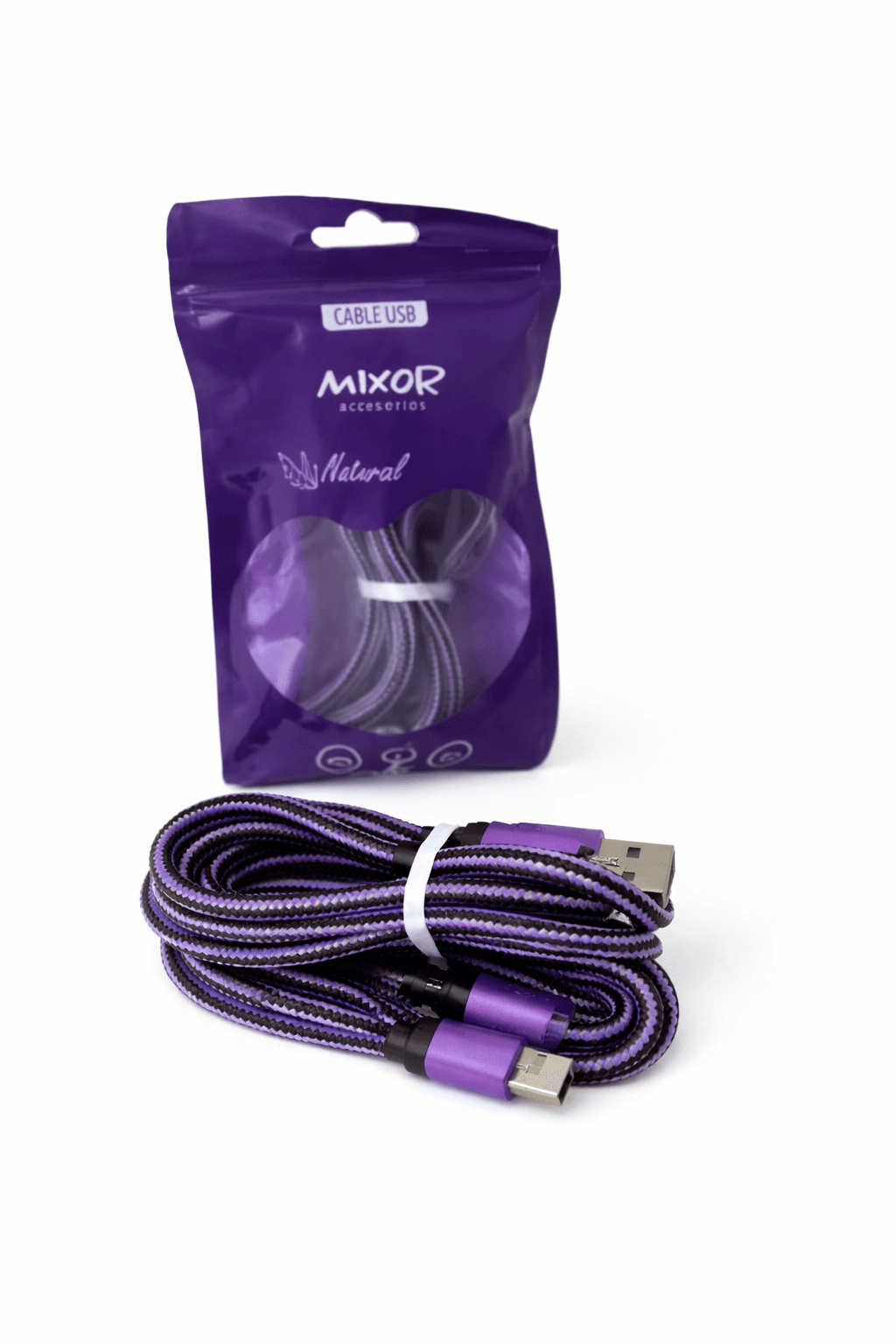 CABLE V8 NATURAL 1M
