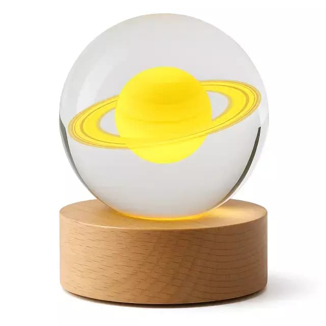LUZ ESFERA SATURNO LUZ CALIDA