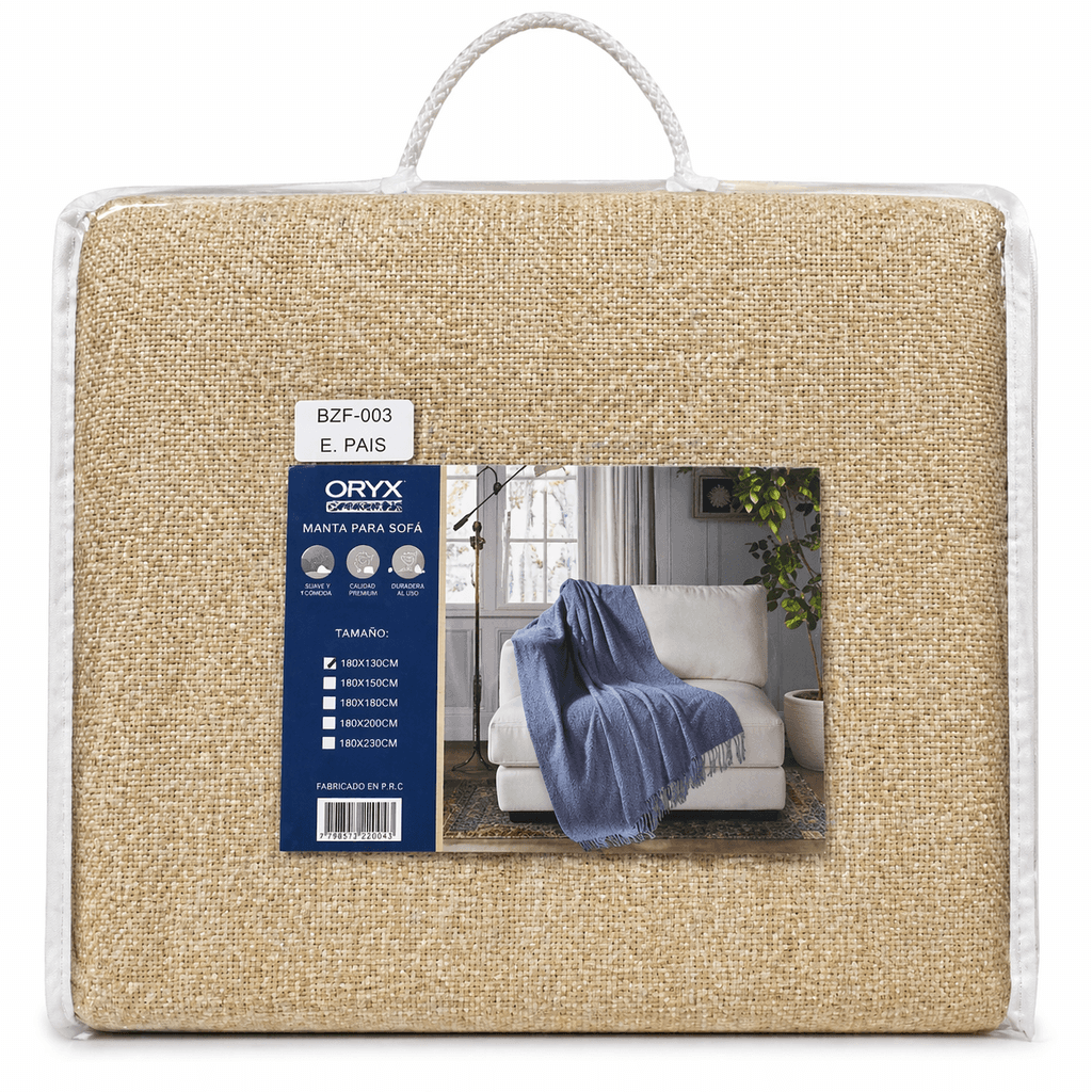 MANTA TEJIDA ACRILICO 240GMS 130X150CM
