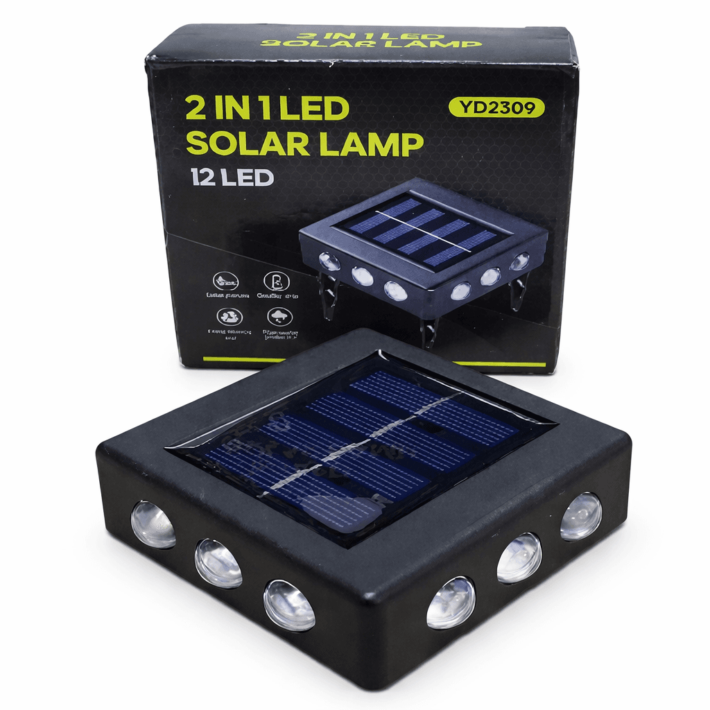 LAMPARA SOLAR 12LED 2 IN 1