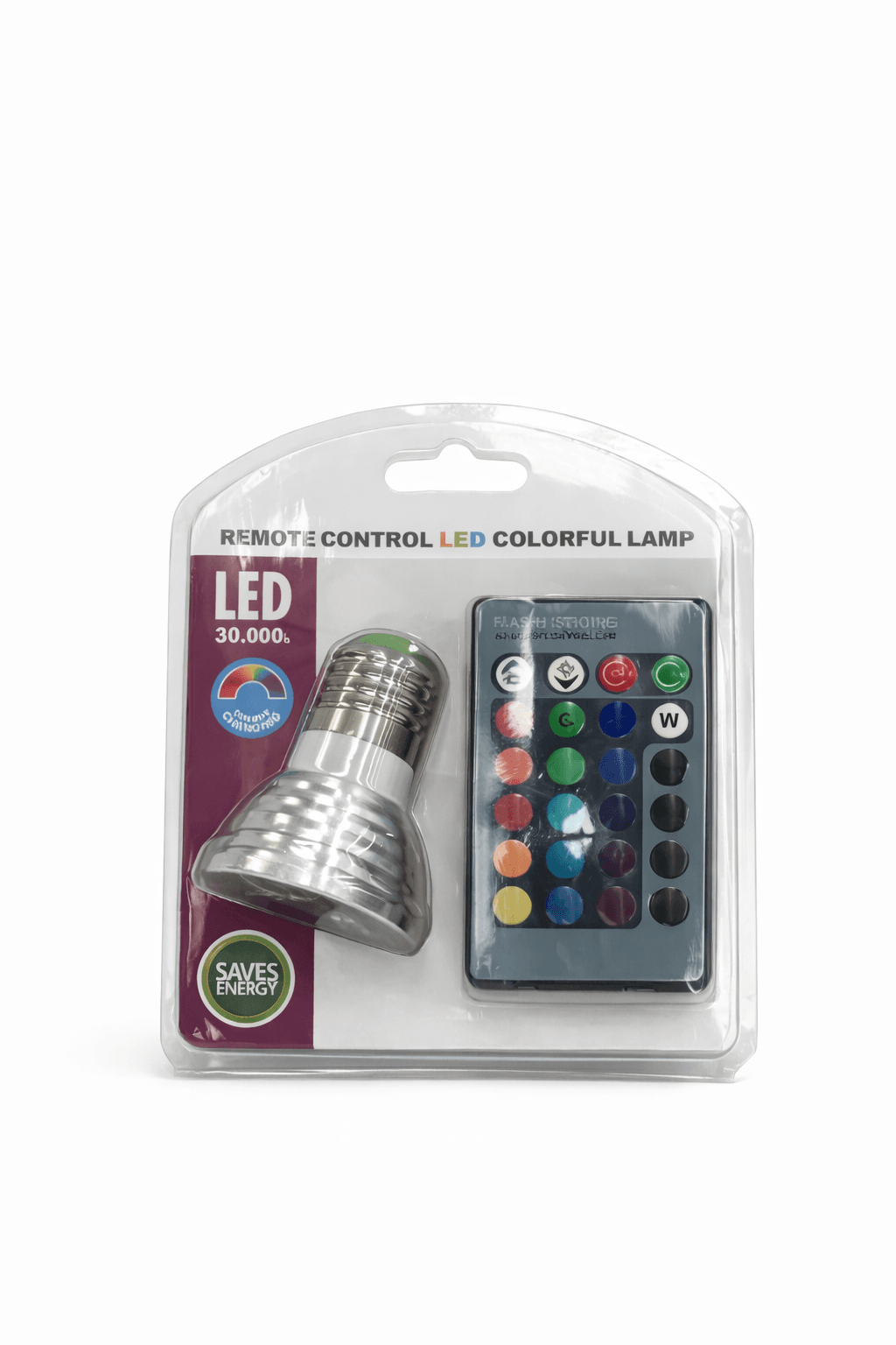FOCO RGB CON CONTROL REMOTO