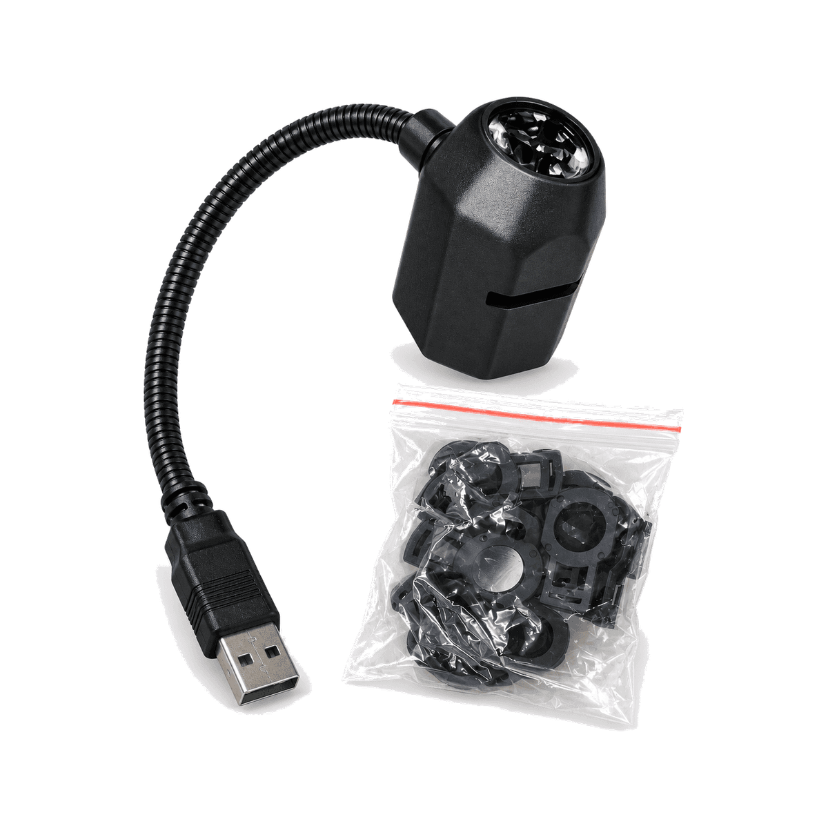 Proyector LED USB de Estrellas con Cuello Flexible y Discos