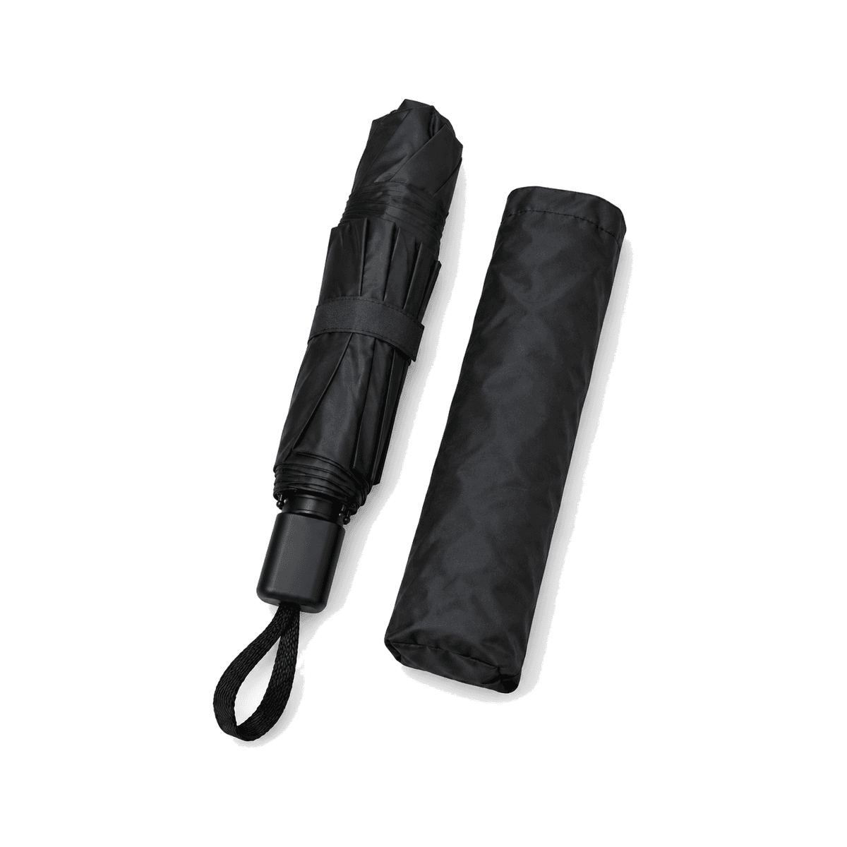 Paraguas Mini Plegable Negro con Funda