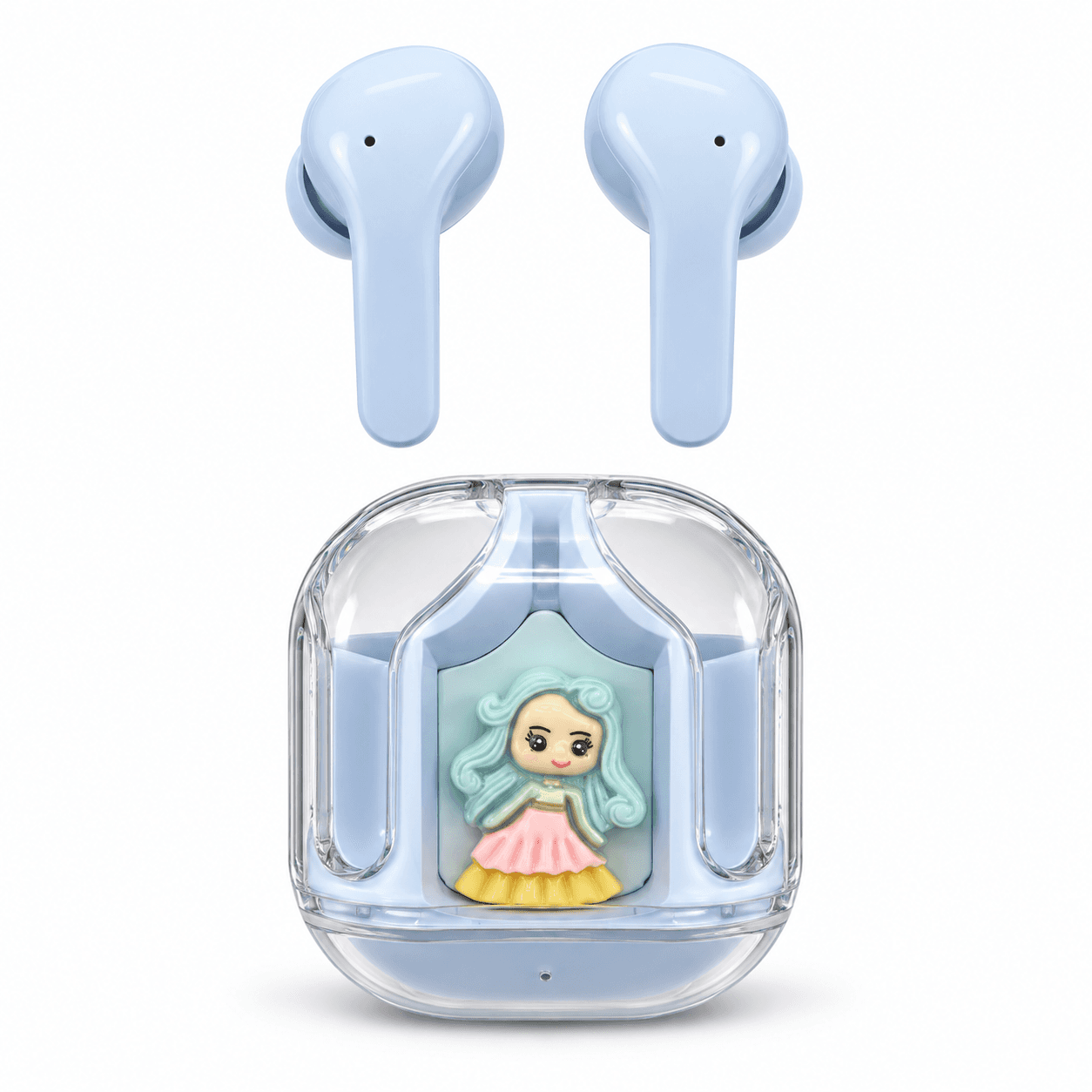 Auriculares Inalámbricos TWS TUK T-2 con Estuche Cápsula Celeste