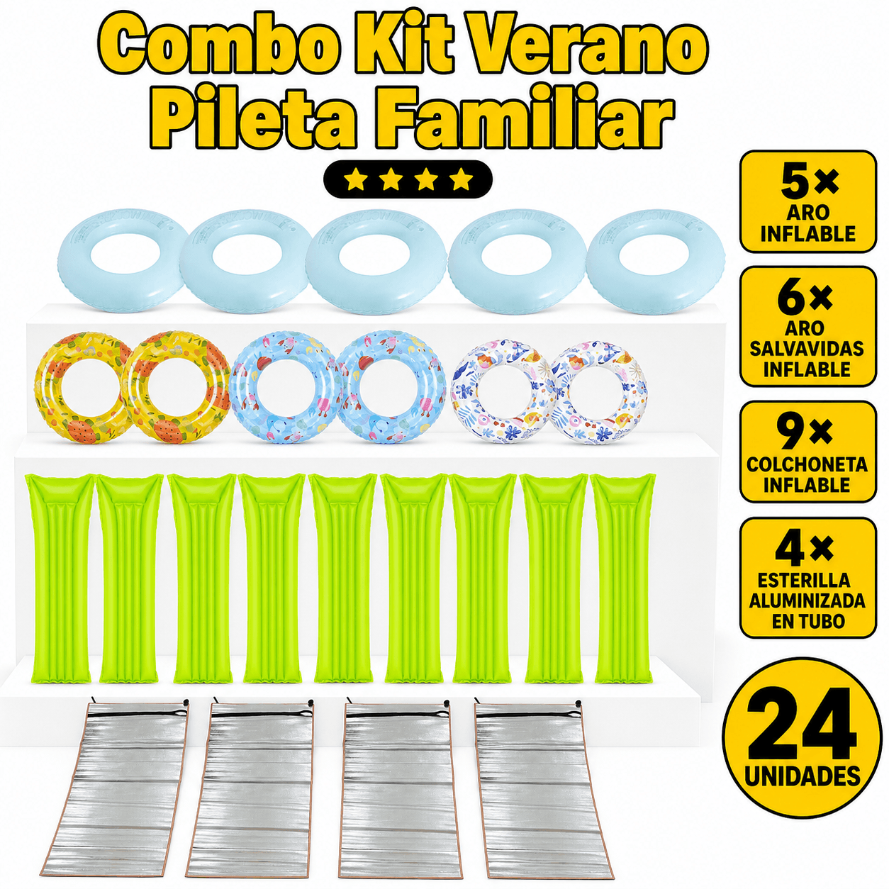 Kit Verano Pileta Familiar