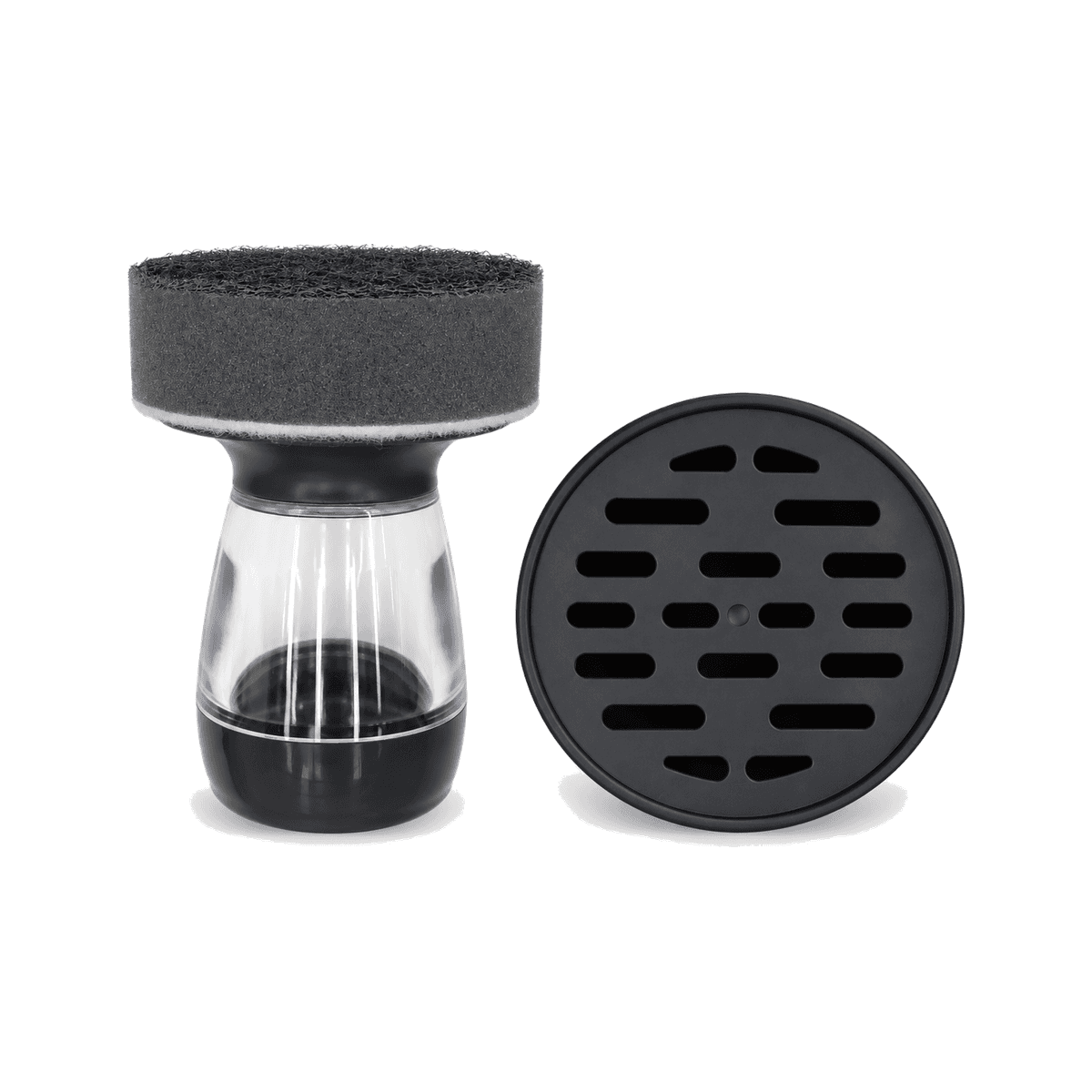 Cepillo de Cocina con Dispensador de Detergente y Base