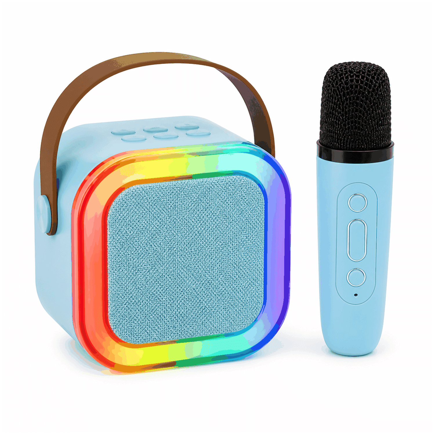 Parlante Karaoke Bluetooth con Micrófono y Luces RGB Infantil